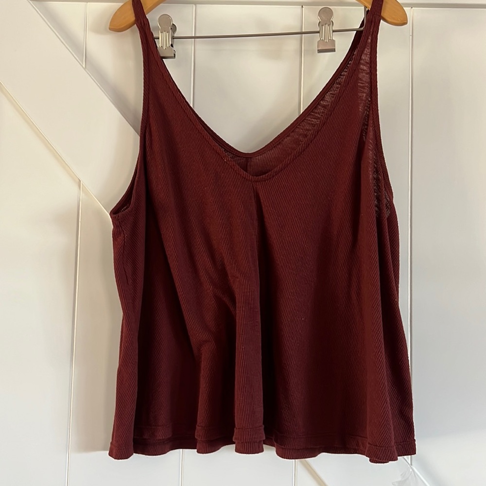 Free people maroon shirt size medium